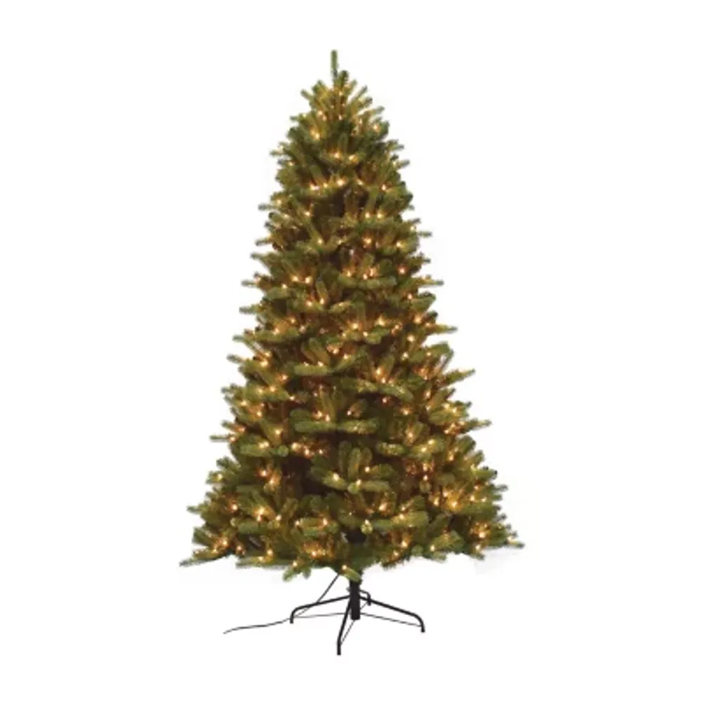 4 1/2 Foot Pre-Lit Fir Christmas Tree