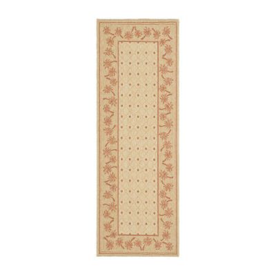 Safavieh Courtyard Collection Moema Floral Indoor/Outdoor Runner Rug
