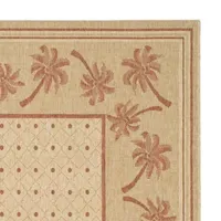 Safavieh Courtyard Collection Moema Floral Indoor/Outdoor Runner Rug