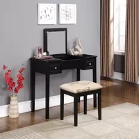 2-pc. Vanity & Stool Set