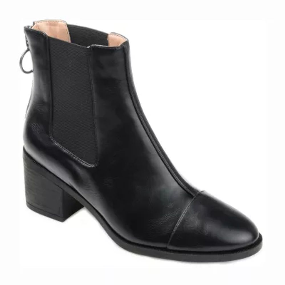 Journee Collection Womens Nigella Stacked Heel Booties