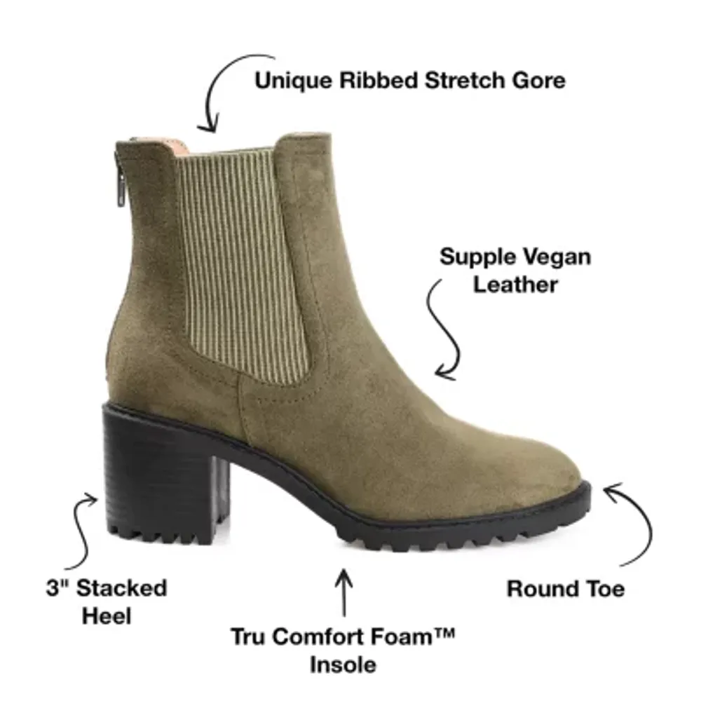 Journee Collection Womens Jentry Stacked Heel Booties