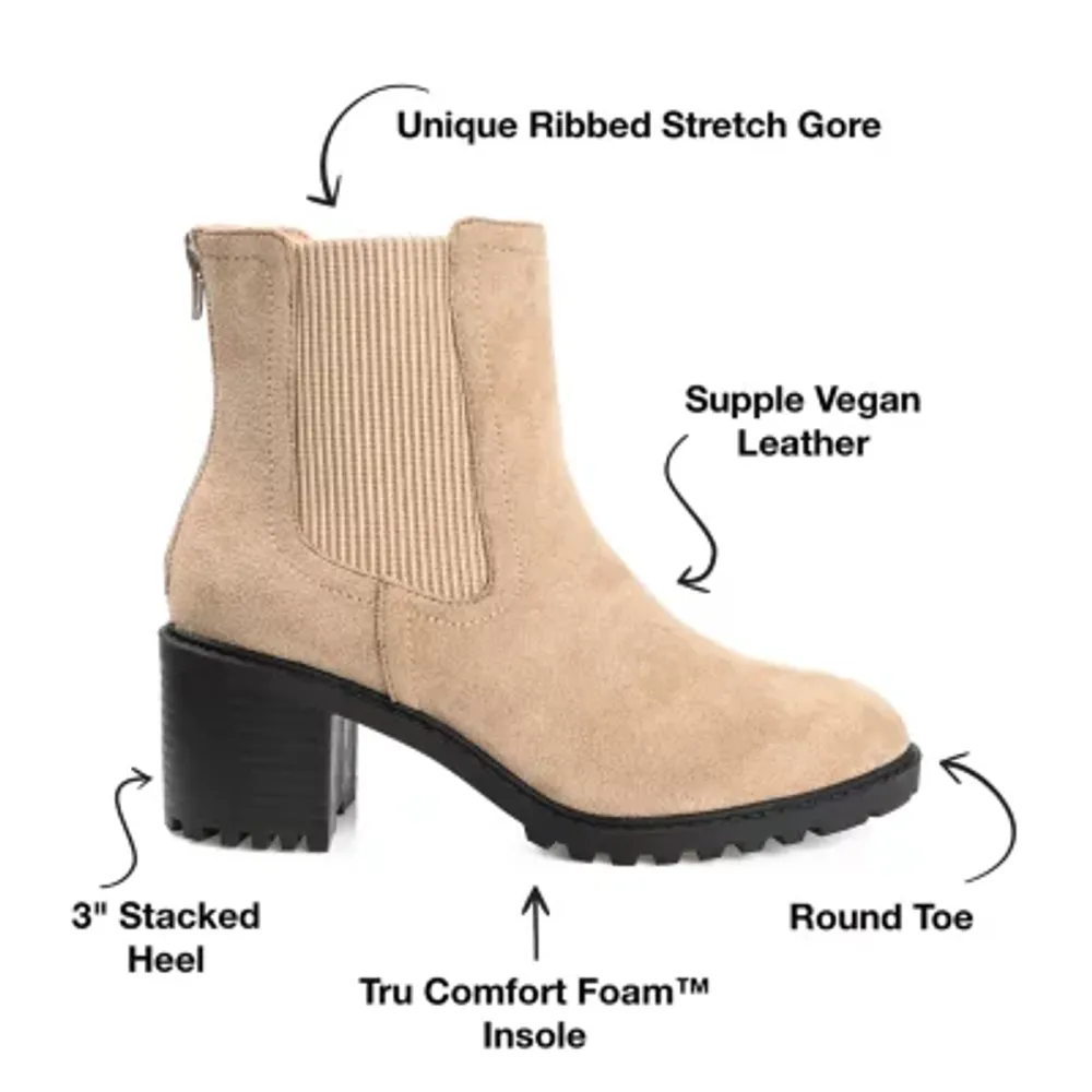 Journee Collection Womens Jentry Stacked Heel Booties