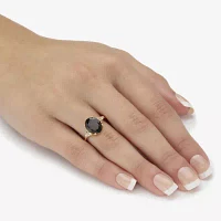 Womens Genuine Topaz 14K Gold Over Silver Cocktail Ring