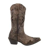 Laredo Womens Block Heel Cowboy Boots Wide Width