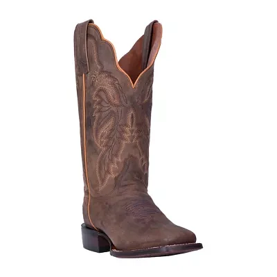 Dan Post Womens Stacked Heel Cowboy Boots Wide Width