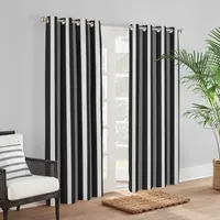 Sunbrella Cabana Light-Filtering Grommet Top Single Outdoor Curtain Panel