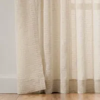 Mercantile Willow Light-Filtering Tab Top Single Curtain Panel