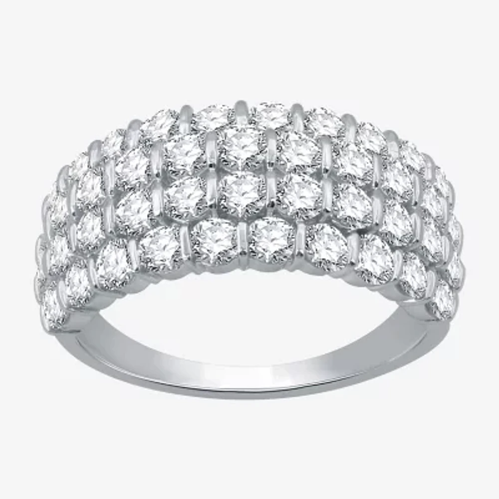 Womens 2 CT. T.W. Natural White Diamond 10K Gold Anniversary Wedding Band