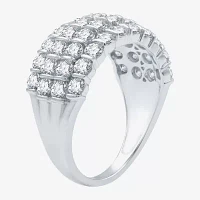 Womens 2 CT. T.W. Natural White Diamond 10K Gold Anniversary Wedding Band