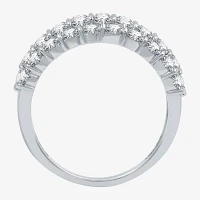 Womens 2 CT. T.W. Natural White Diamond 10K Gold Anniversary Wedding Band