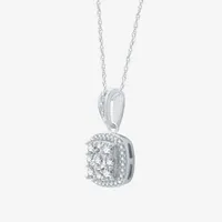 Diamond Blossom (H-I / I1) 1 CT. T.W. Lab Grown White Diamond Sterling Silver Cushion 2-pc. Jewelry Set