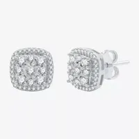 Diamond Blossom (H-I / I1) 1 CT. T.W. Lab Grown White Diamond Sterling Silver Cushion 2-pc. Jewelry Set