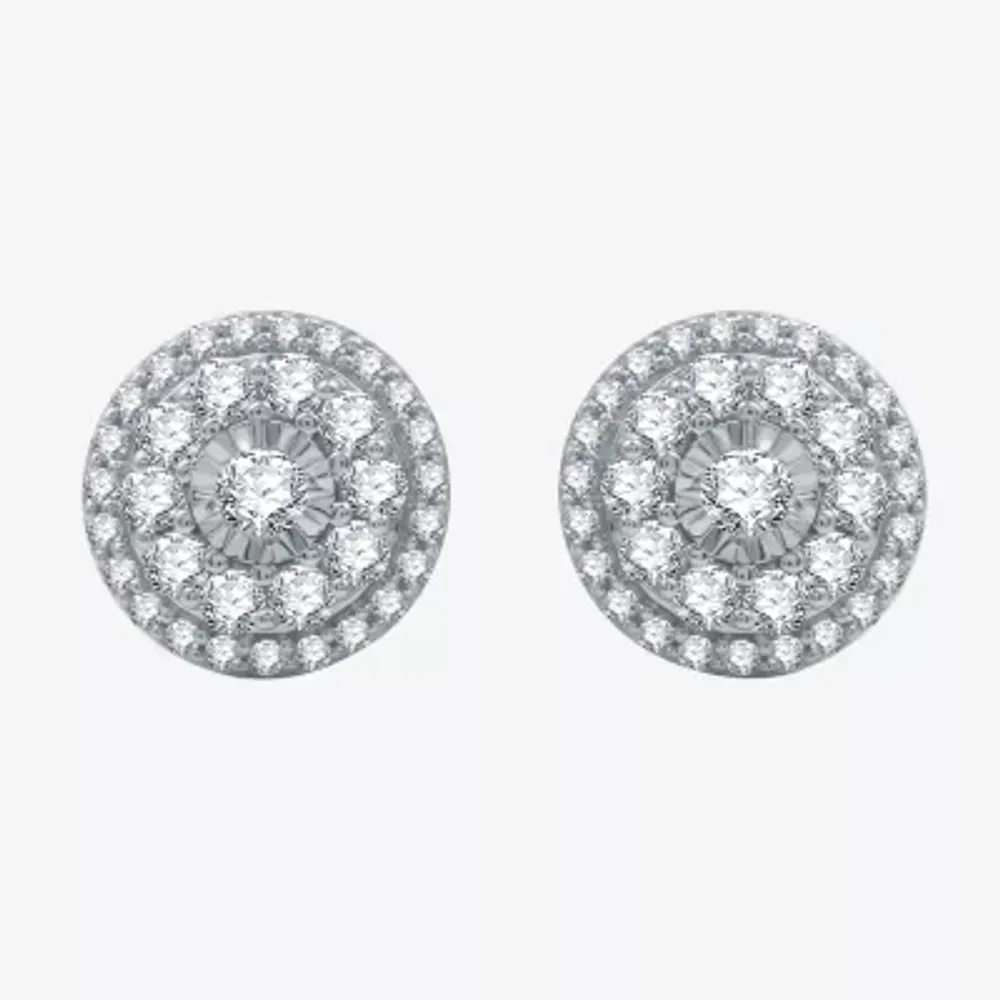Diamond Blossom (H-I / I1) 1 CT. T.W. Lab Grown White Diamond Sterling Silver Round 2-pc. Jewelry Set