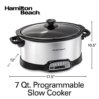 Hamilton Beach® 7-qt. Programmable Oval Slow Cooker