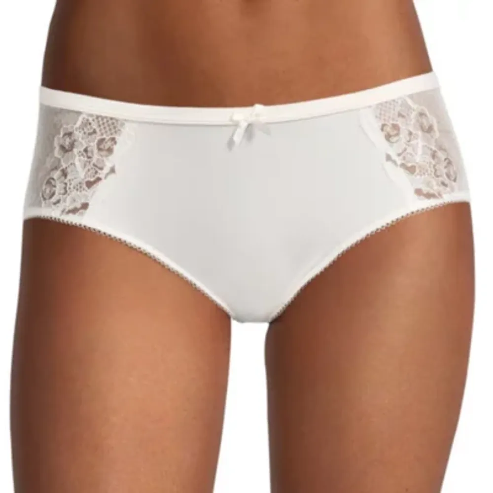 Ambrielle Satin With Lace Hipster Panty