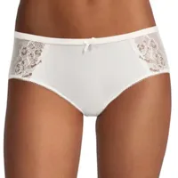 Ambrielle Satin With Lace Hipster Panty