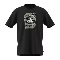 adidas Mens Crew Neck Short Sleeve Graphic T-Shirt