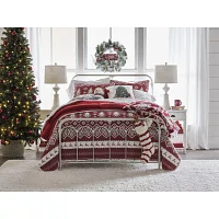 North Pole Trading Co. Holiday Fairisle Reversible Quilt Set