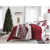 North Pole Trading Co. Holiday Fairisle Reversible Quilt Set