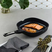 BergHOFF Leo Phantom Ceramic Non-Stick 10.25" Grill Pan