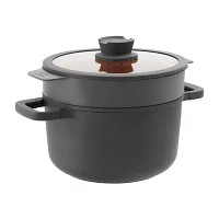 BergHOFF Leo Stone+  Cramic 5.9-qt. Non-Stick Stockpot with Lid