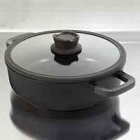 BergHOFF Leo Stone+  Ceramic Non-Stick 5-qt." Saute Pan with Lid