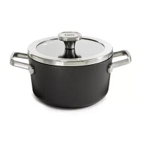 BergHOFF Leo Graphite Ceramic Non-Stick 3.3-qt. Stockpot with Glass Lid