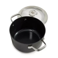 BergHOFF Leo Graphite Ceramic Non-Stick 3.3-qt. Stockpot with Glass Lid