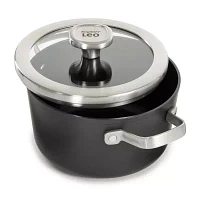 BergHOFF Leo Graphite Ceramic Non-Stick 3.3-qt. Stockpot with Glass Lid