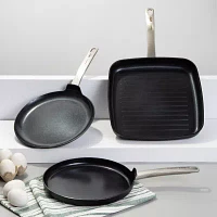 BergHOFF Leo Graphite Ceramic Non-Stick 11" Grill Pan