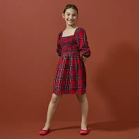 Thereabouts Little & Big Girls Long Sleeve A-Line Dress