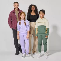 Champion Big Girls Mid Rise Cuffed Fleece Jogger Pant