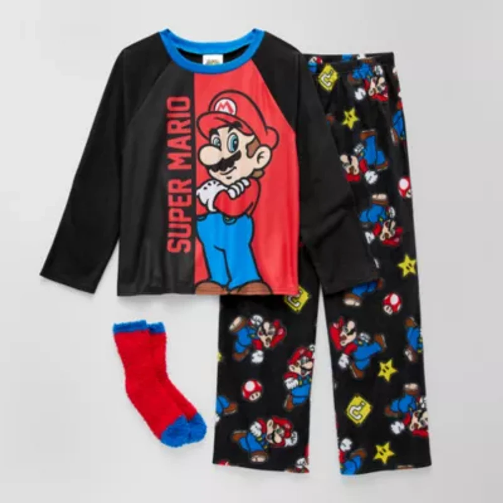 Little & Big Boys 2-pc Super Mario Pajama Set