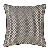 Queen Street Blythe Silver Square Throw Pillow