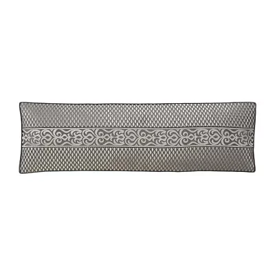 Queen Street Blythe Silver Rectangular Throw Pillow