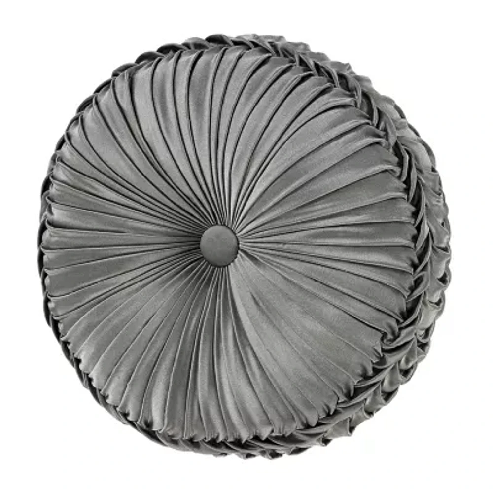 Queen Street Blythe Silver Round Throw Pillow