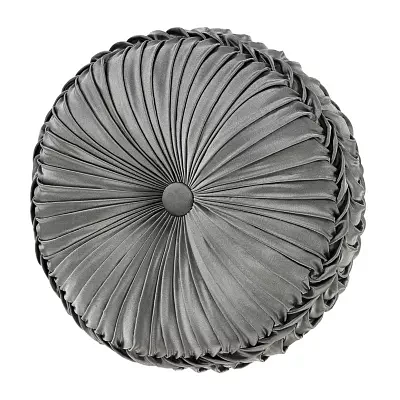 Queen Street Blythe Silver Round Throw Pillow