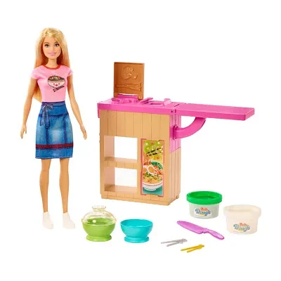 Barbie Noodle Bar Doll And Playset 9-pc. Barbie Doll
