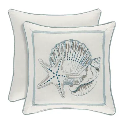 Royal Court Water'S Edge Square Throw Pillows