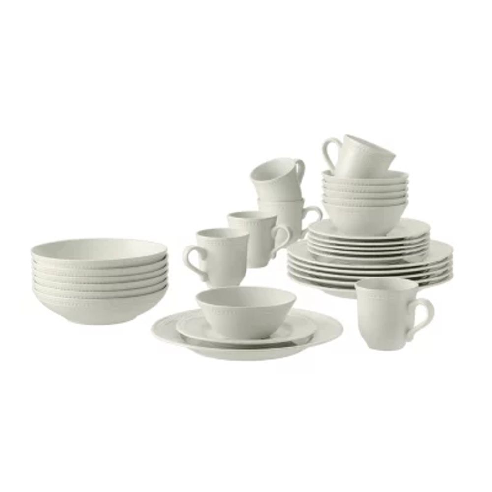 Home Expressions Caroline 30-pc. Stoneware Dinnerware Set