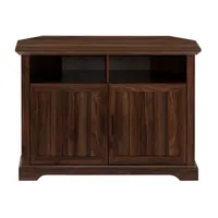 44" Grooved Door Corner TV Stand