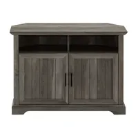 44" Grooved Door Corner TV Stand
