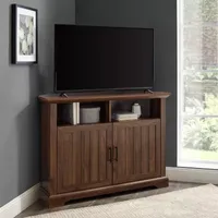 44" Grooved Door Corner TV Stand