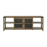 70" Farmhouse Metal X TV Stand