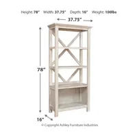 Signature Design by Ashley® Carynhurst Office 4-Shelf Bookcase