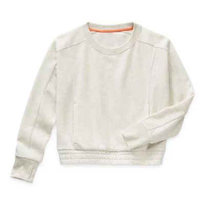 Xersion Little & Big Girls Crew Neck Long Sleeve Sweatshirt
