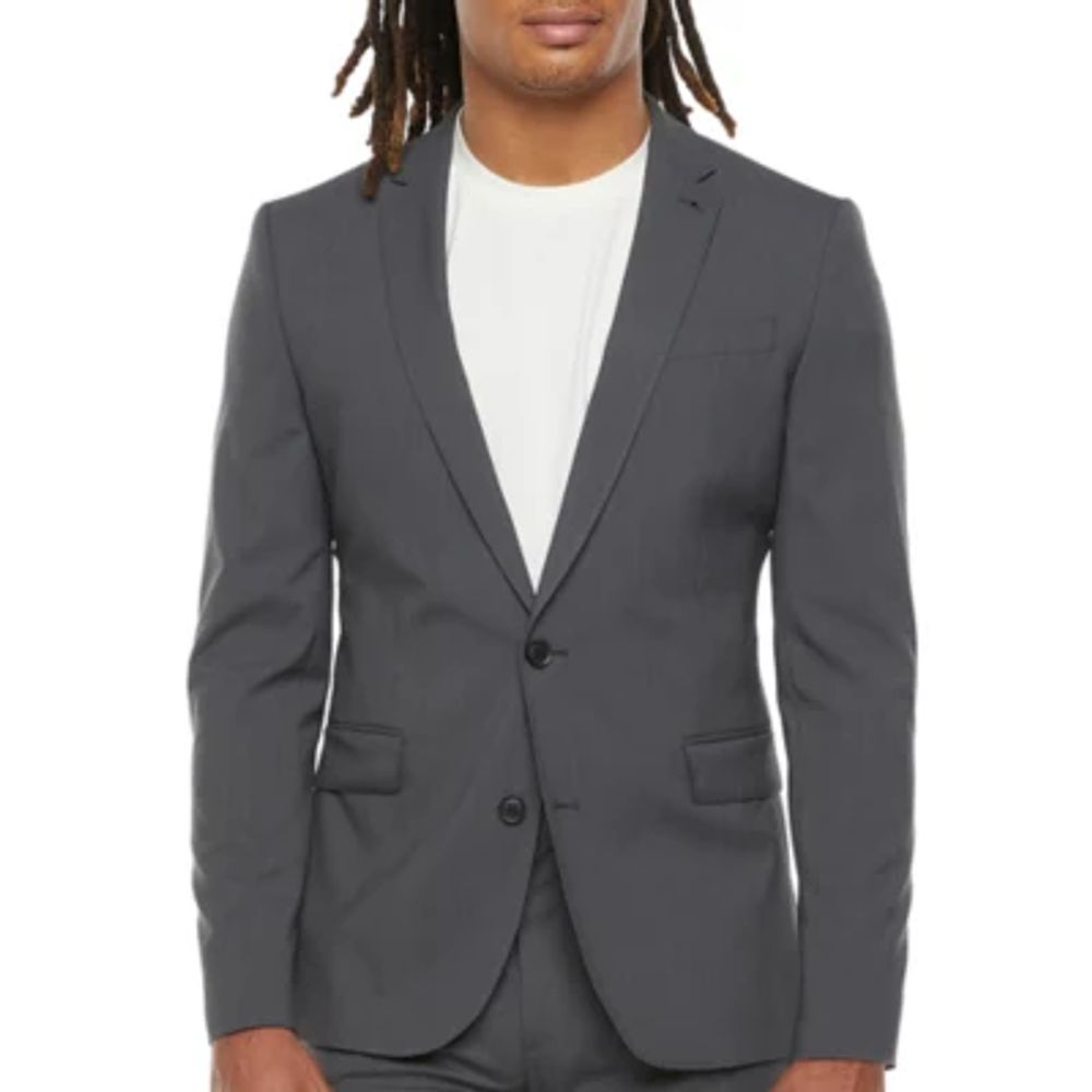 J.FERRAR JF J.Ferrar Ultra Comfort Mens Super Slim Fit Suit Jacket