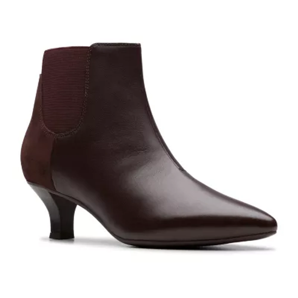 Clarks Womens Kepley Erin Kitten Heel Dress Boots