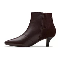 Clarks Womens Kepley Erin Kitten Heel Dress Boots